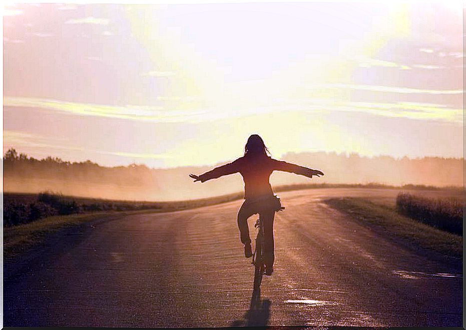 Woman cycling without the need to justify herself