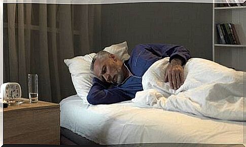 older man sleeping