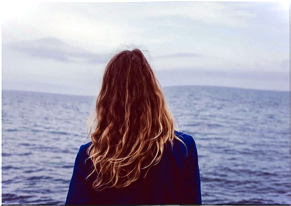 young man watching the sea